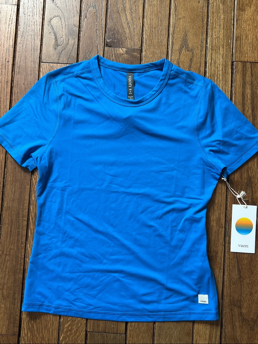 Vuori Regatta Blue Short Sleeve Lux Tee Size XS New With Tags